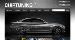 Desktop Screenshot of chiptuning.lt